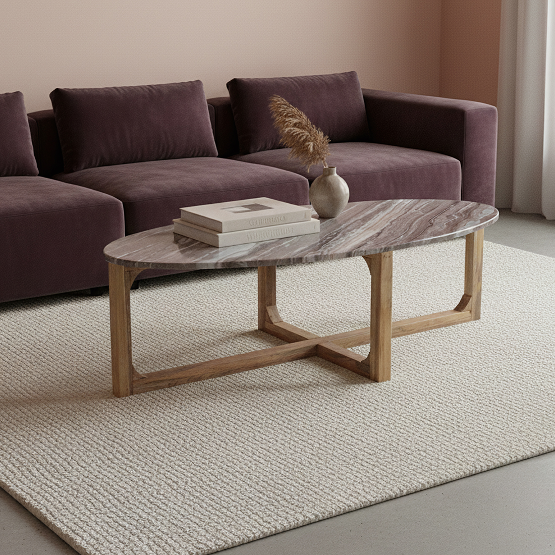 Salontafel Laundel Marmer 60 cm - Afbeelding 6
