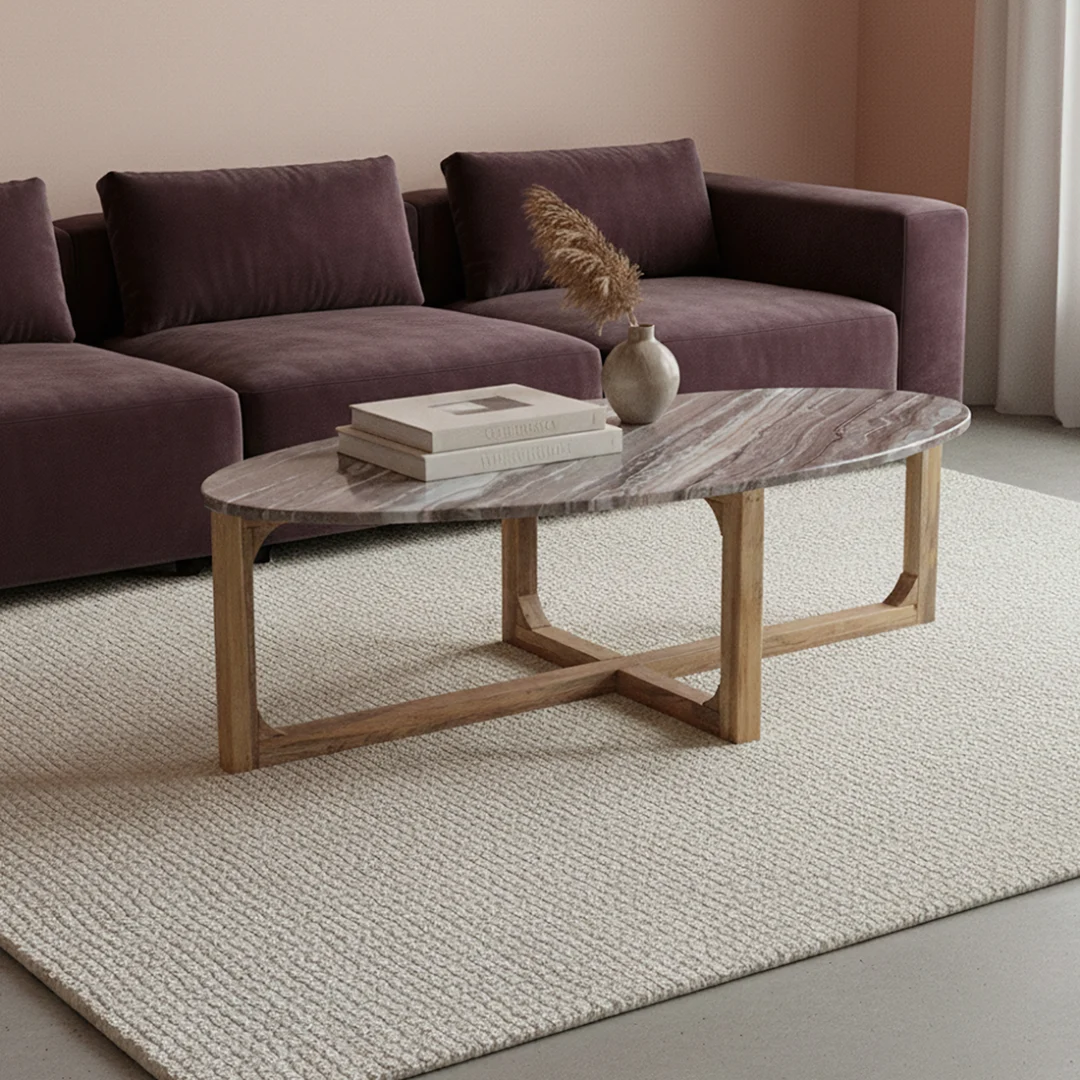 Salontafel Laundel Marmer 60 cm - Afbeelding 6
