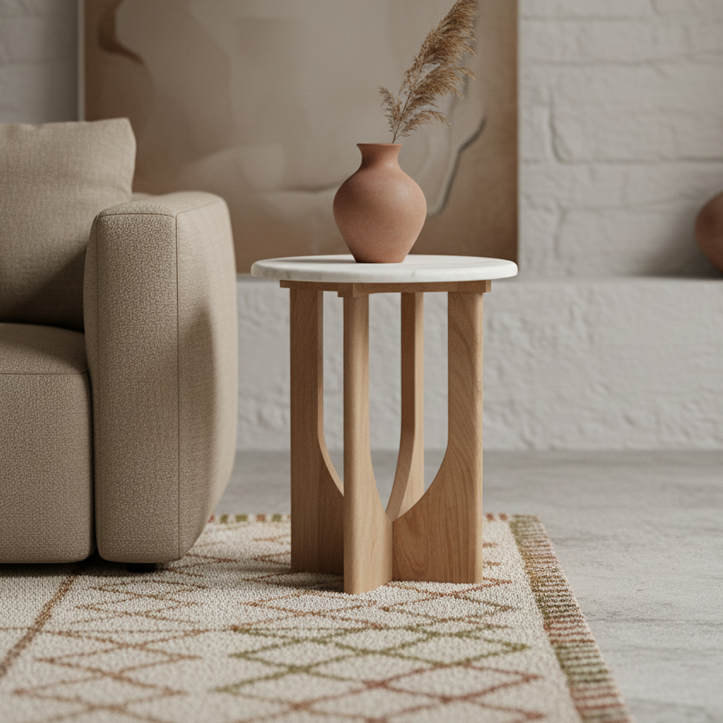 Bijzettafel Tootero Mangohout 50 cm - Afbeelding 2