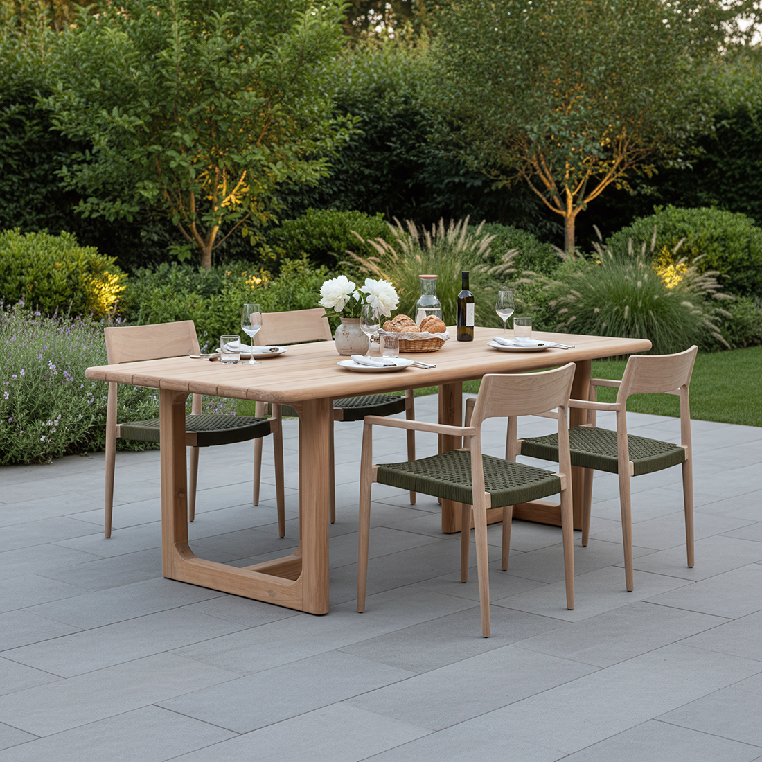 Tuintafel Zeisan Teak 200 cm - Afbeelding 6