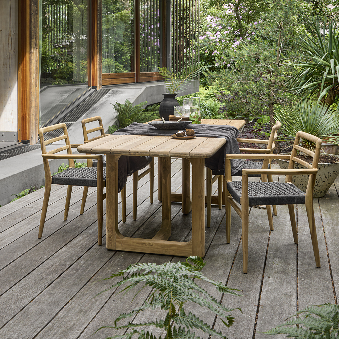 Tuintafel Rostik Teak 240 cm - Afbeelding 12