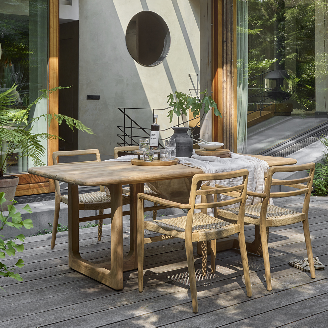 Tuintafel Rostik Teak 240 cm - Afbeelding 4