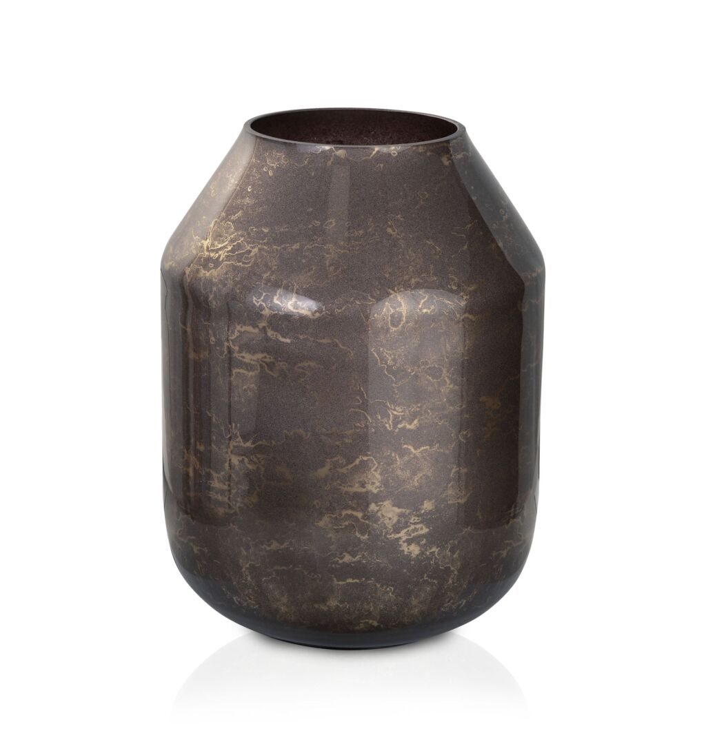 Vaas Fibak Glas Bruin H34 cm