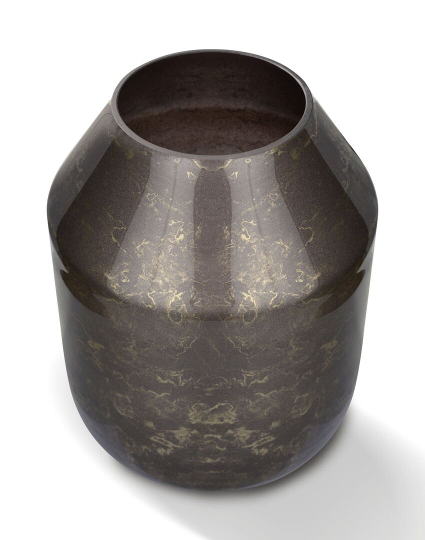 Vaas Fibak Glas Bruin H34 cm - Afbeelding 2