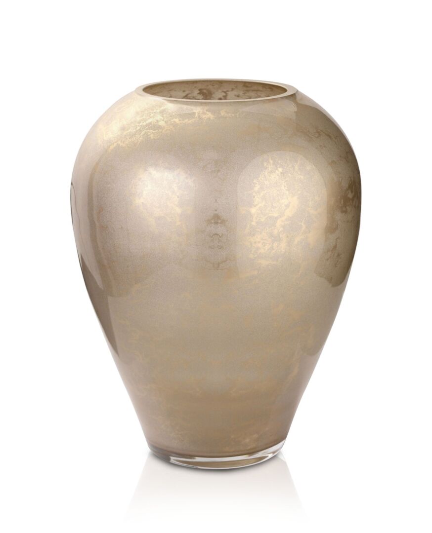 Vaas Vannes Glas Beige H27 cm