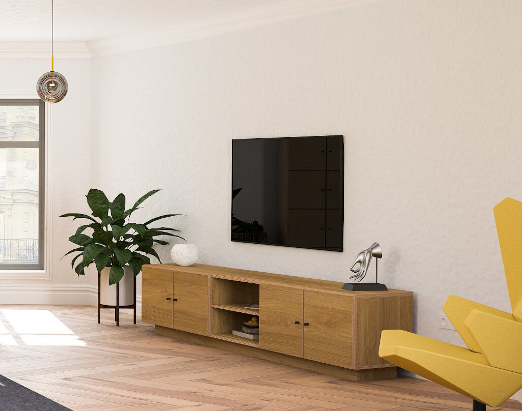 TV-meubel Daaskis 190 cm