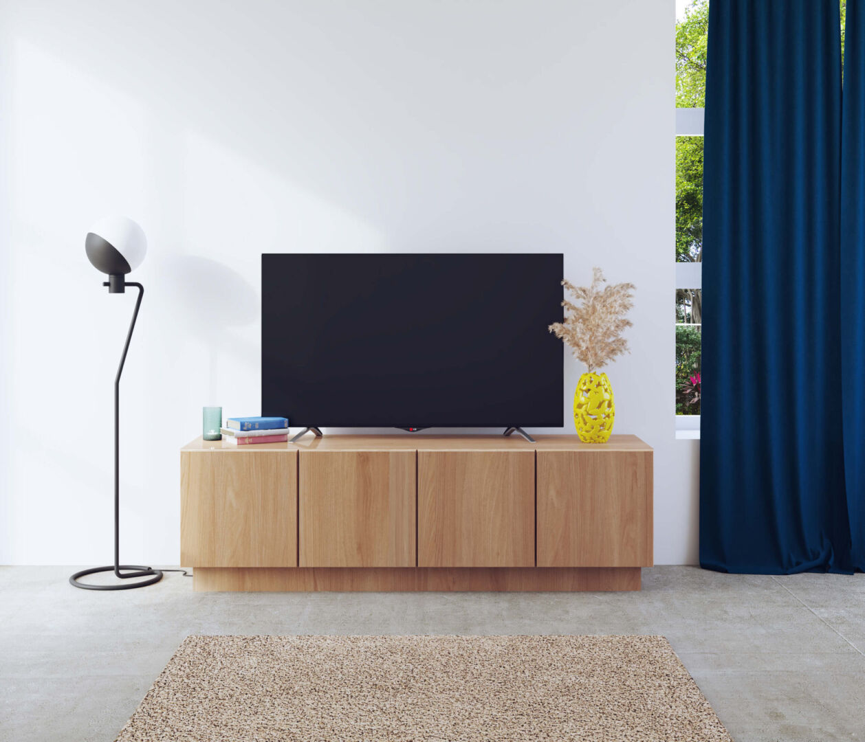 TV-meubel Nustesta Wit 145 cm