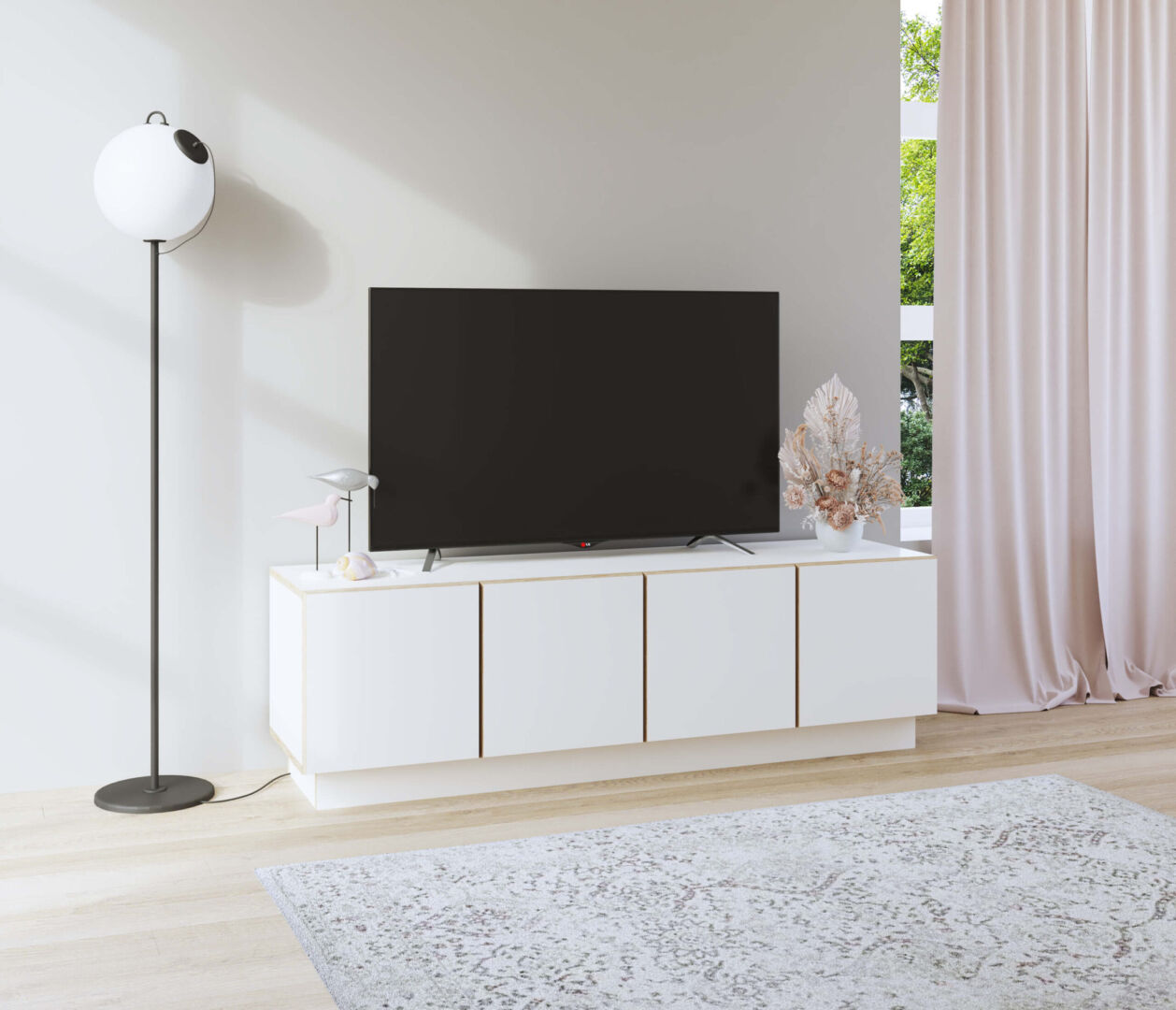 TV-meubel Proskine Wit 145 cm