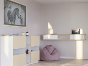 TV-meubel Nauvia Grijs 180 cm