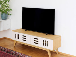 TV-meubel Vussy Wit 120 cm
