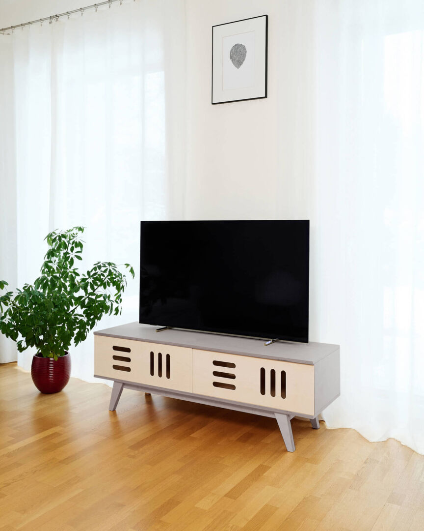 TV-meubel Steskand Wit 120 cm