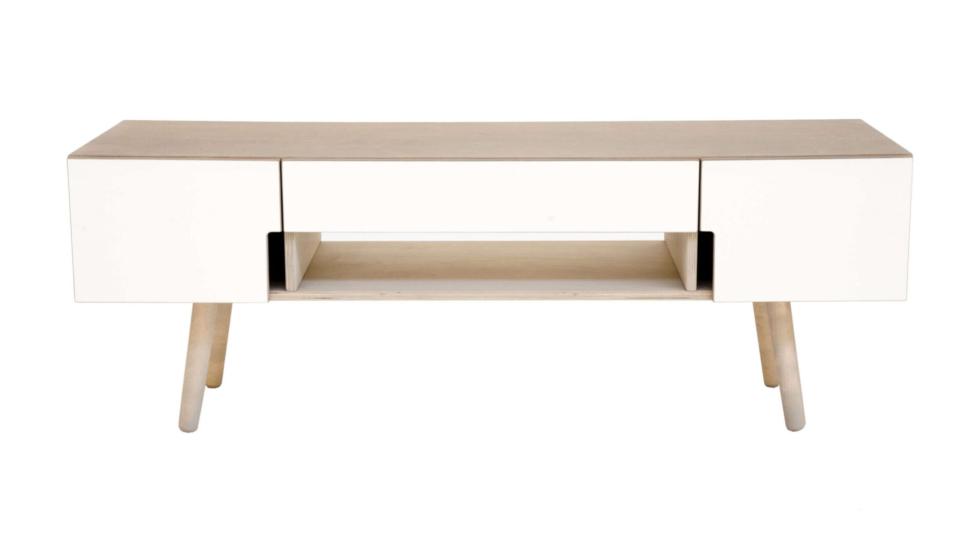 TV-meubel Steirano Grijs 140 cm
