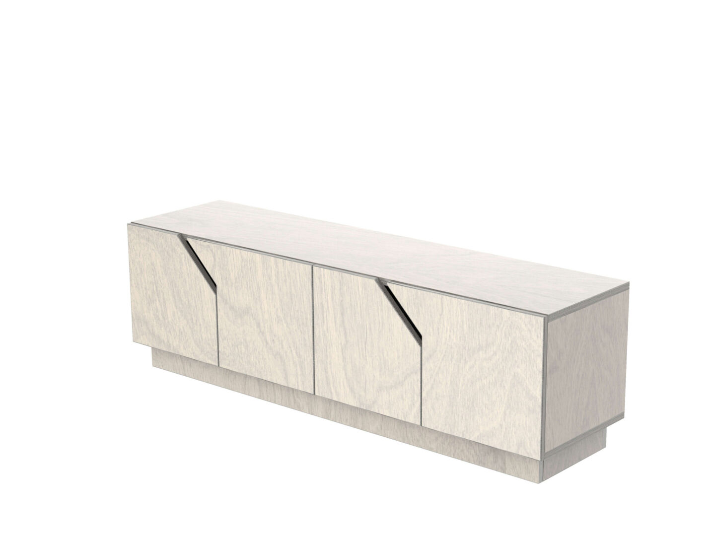 TV-meubel Bansund Grijs 145 cm