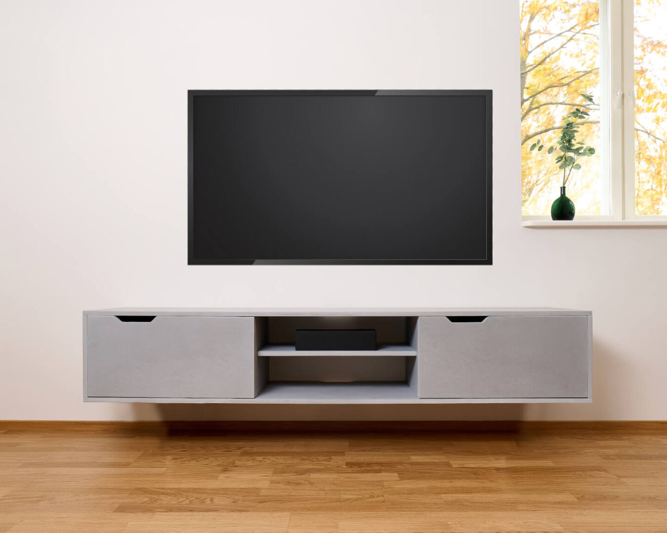 TV-meubel Geedaro Zwart 150 cm