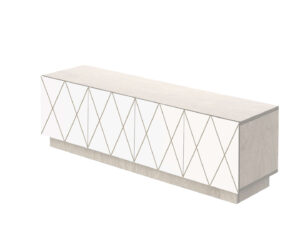 TV-meubel Staarira Grijs 145 cm