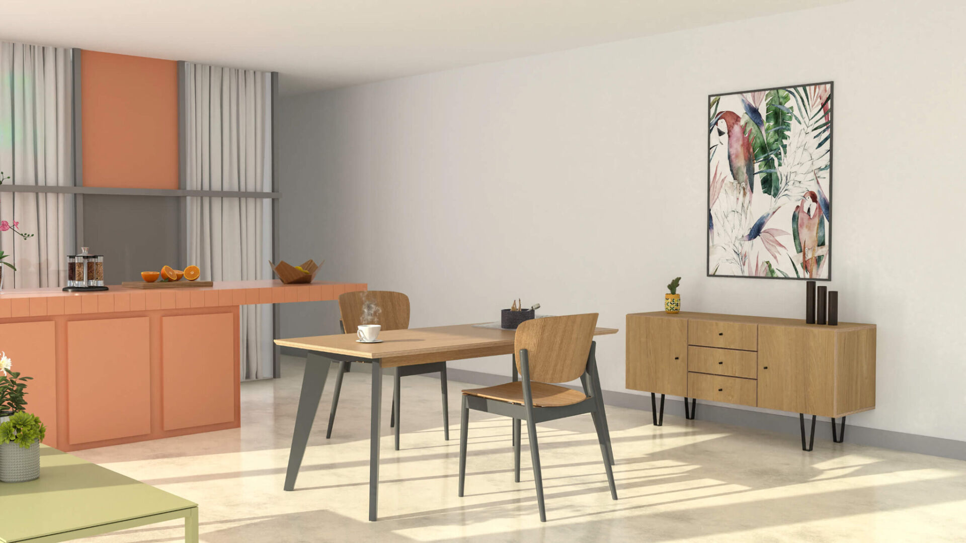 Eettafel Fatos Wit 70 cm