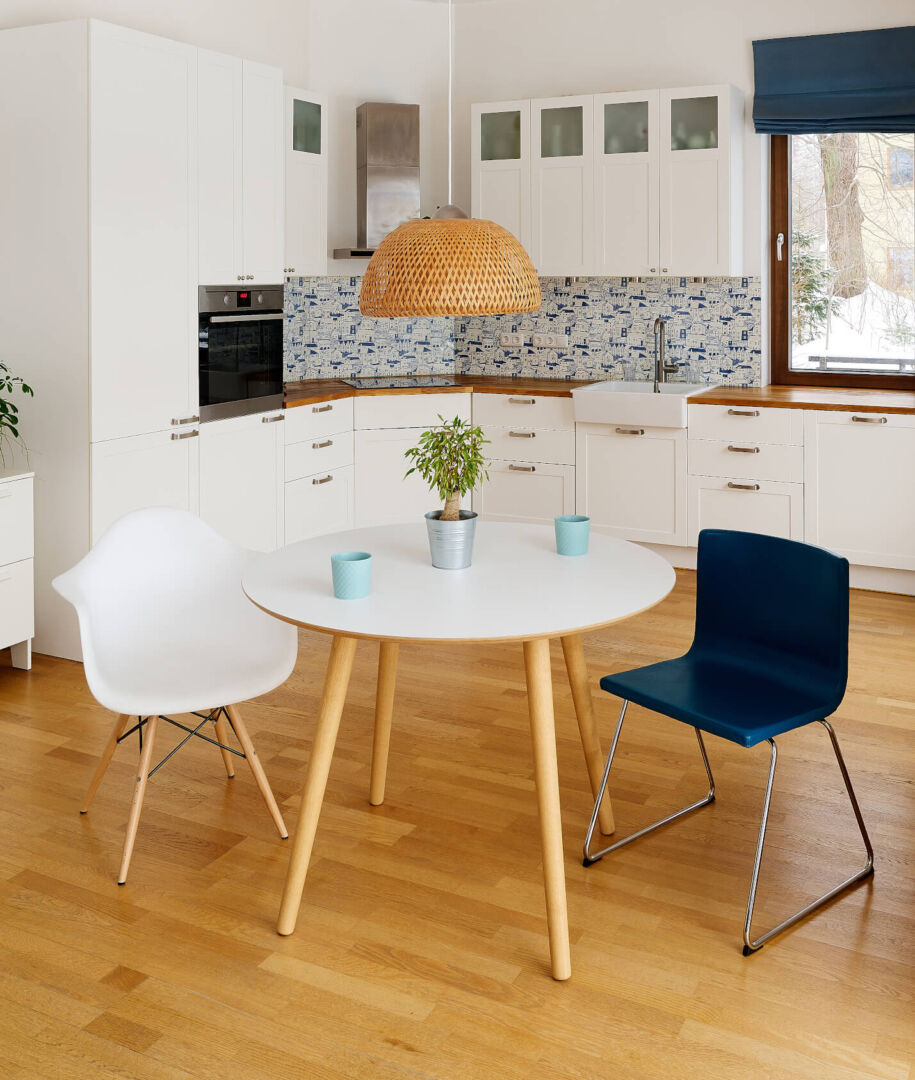 Eettafel Tralvero Wit Ø105 cm