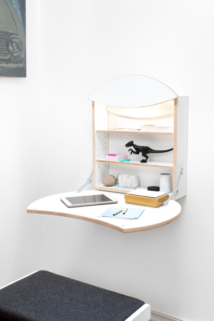 Wandbureau Gasen Wit 70 cm