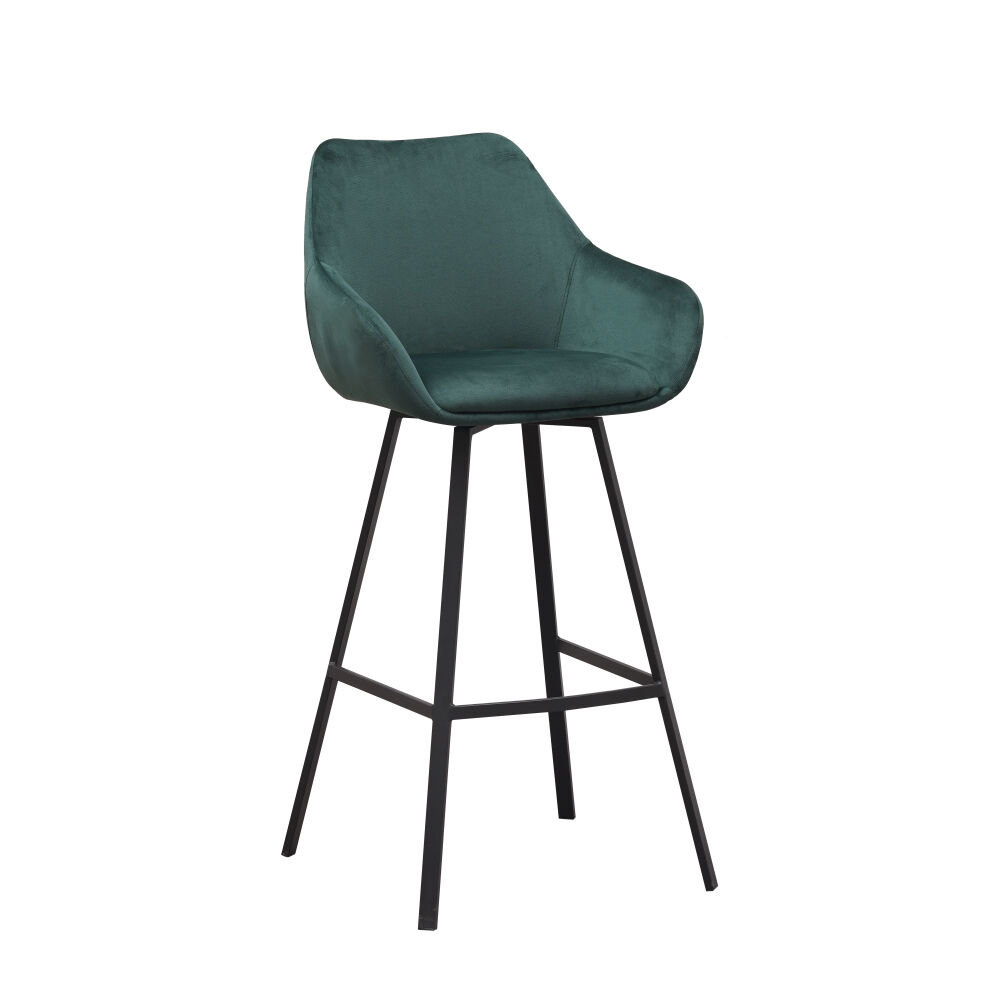 Barkruk Diltor Velvet Groen