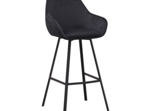 Barkruk Meillesta Velvet Zwart