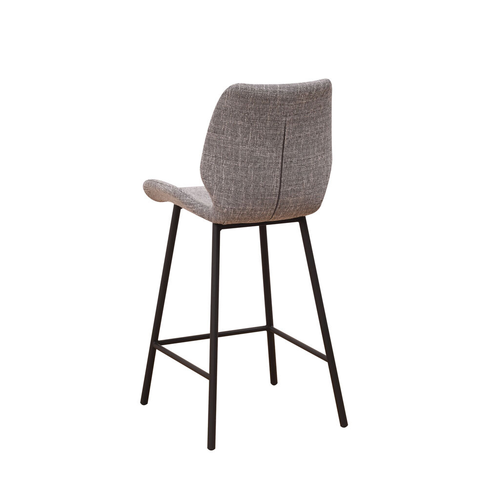 Barkruk Loorrum Chenille Zwart - Afbeelding 3