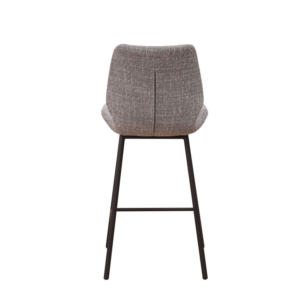Barkruk Loorrum Chenille Zwart - Afbeelding 4