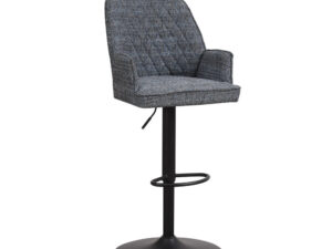 Barkruk Breiman Chenille Blauw