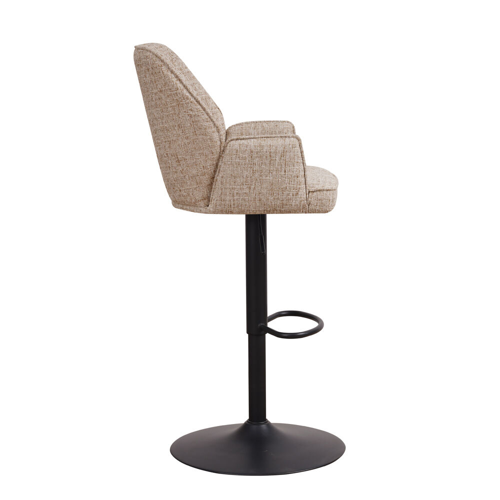 Barkruk Daassura Chenille Wit - Afbeelding 3