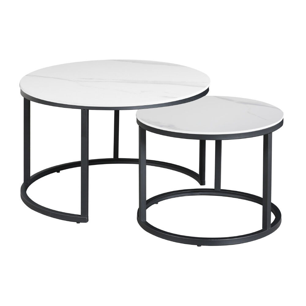 Salontafel Todes Wit Ø68 cm - Afbeelding 2