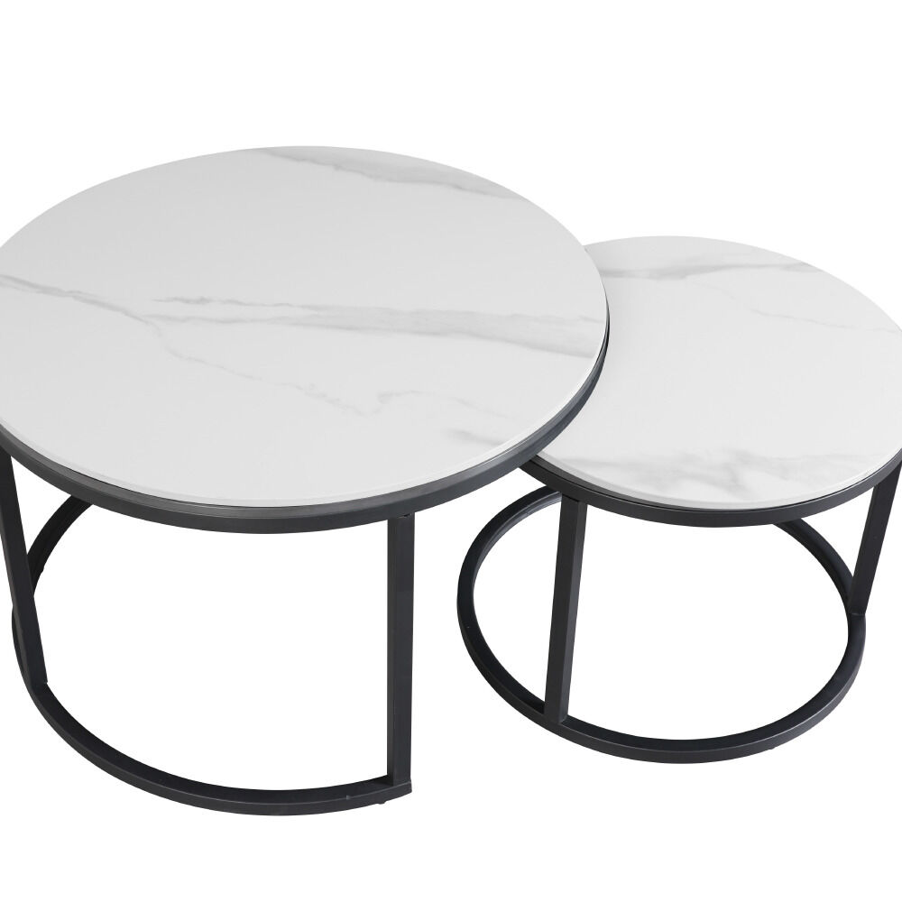 Salontafel Todes Wit Ø68 cm - Afbeelding 3