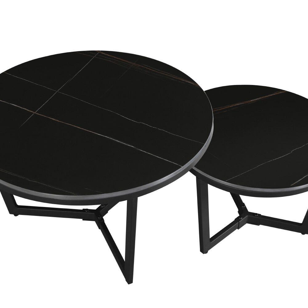 Salontafel Numaro Zwart Ø68,5 cm - Afbeelding 2