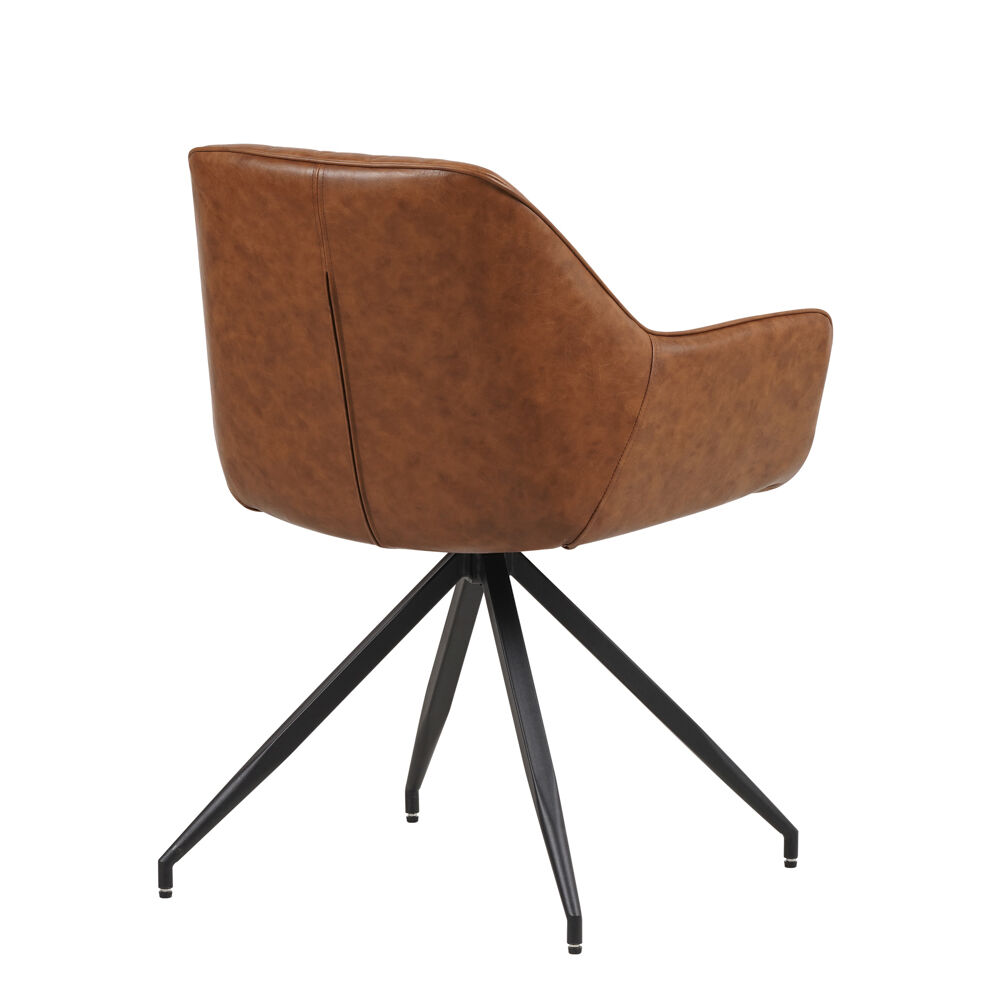Stoel Sliernora Cognac - Afbeelding 2