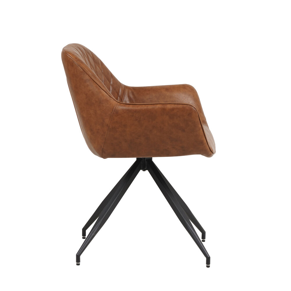 Stoel Sliernora Cognac - Afbeelding 3