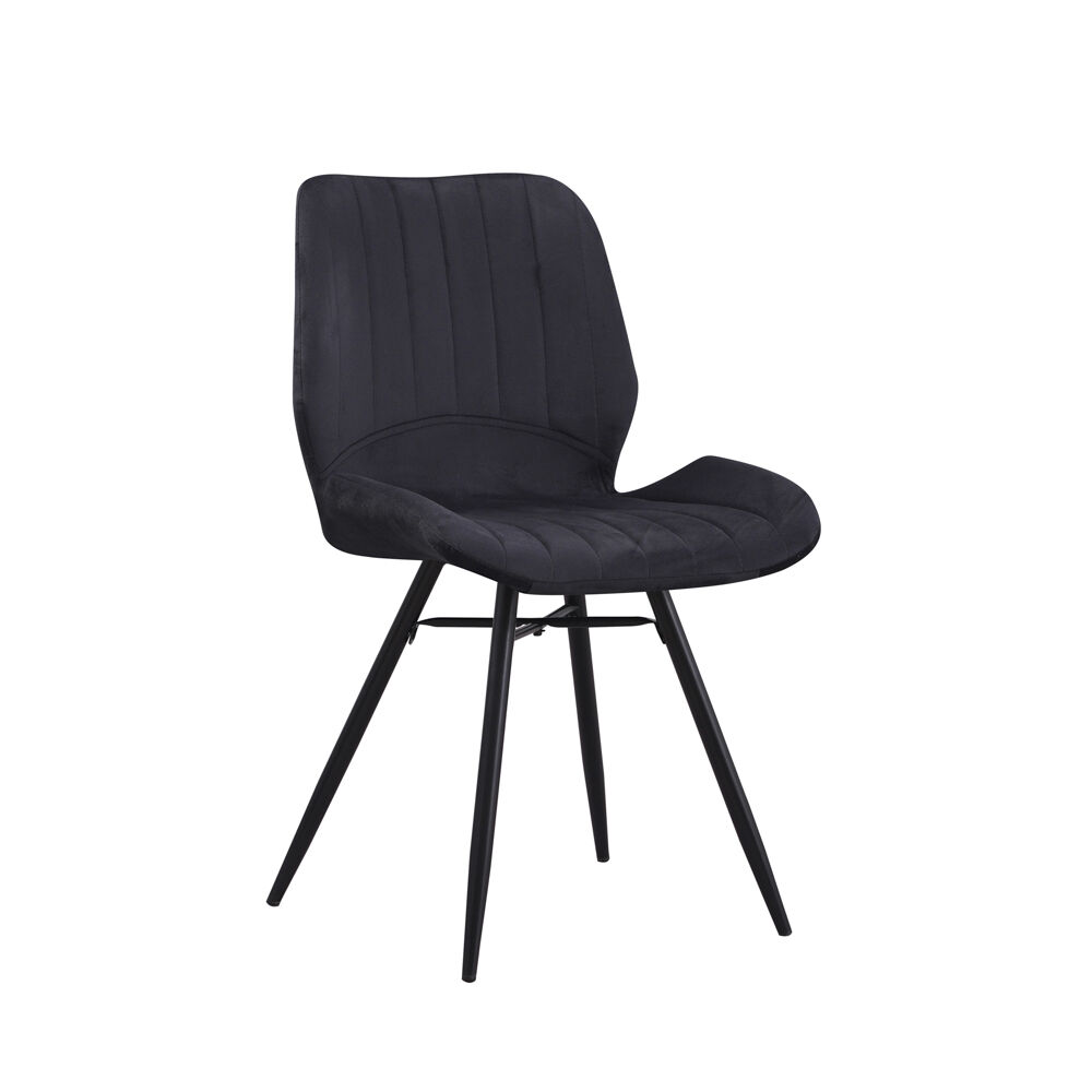 Stoel Rerine Velvet Zwart