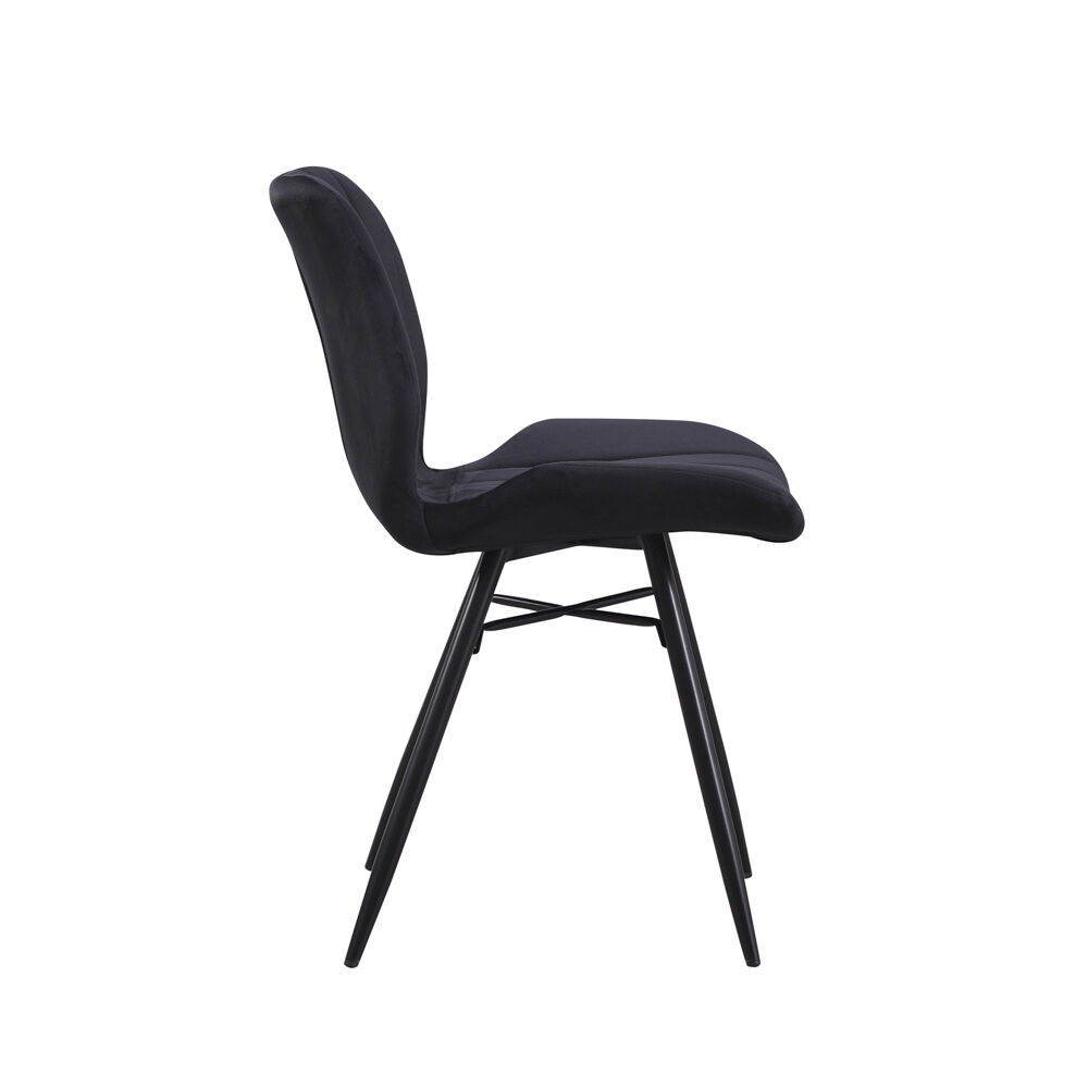 Stoel Rerine Velvet Zwart - Afbeelding 2