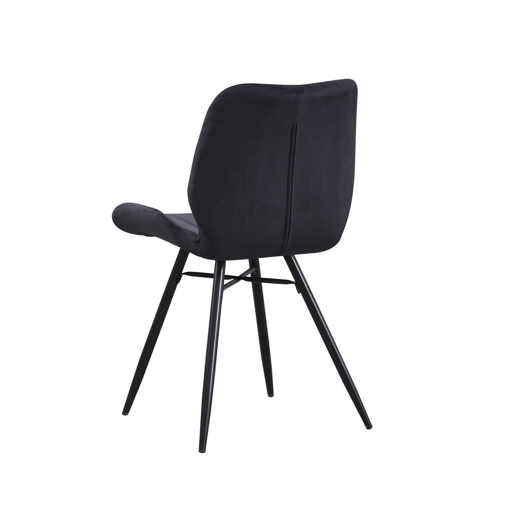 Stoel Rerine Velvet Zwart - Afbeelding 3