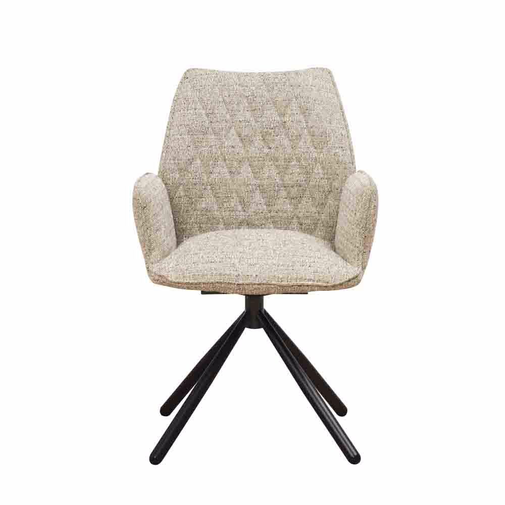 Stoel Grotum Chenille Beige - Afbeelding 5