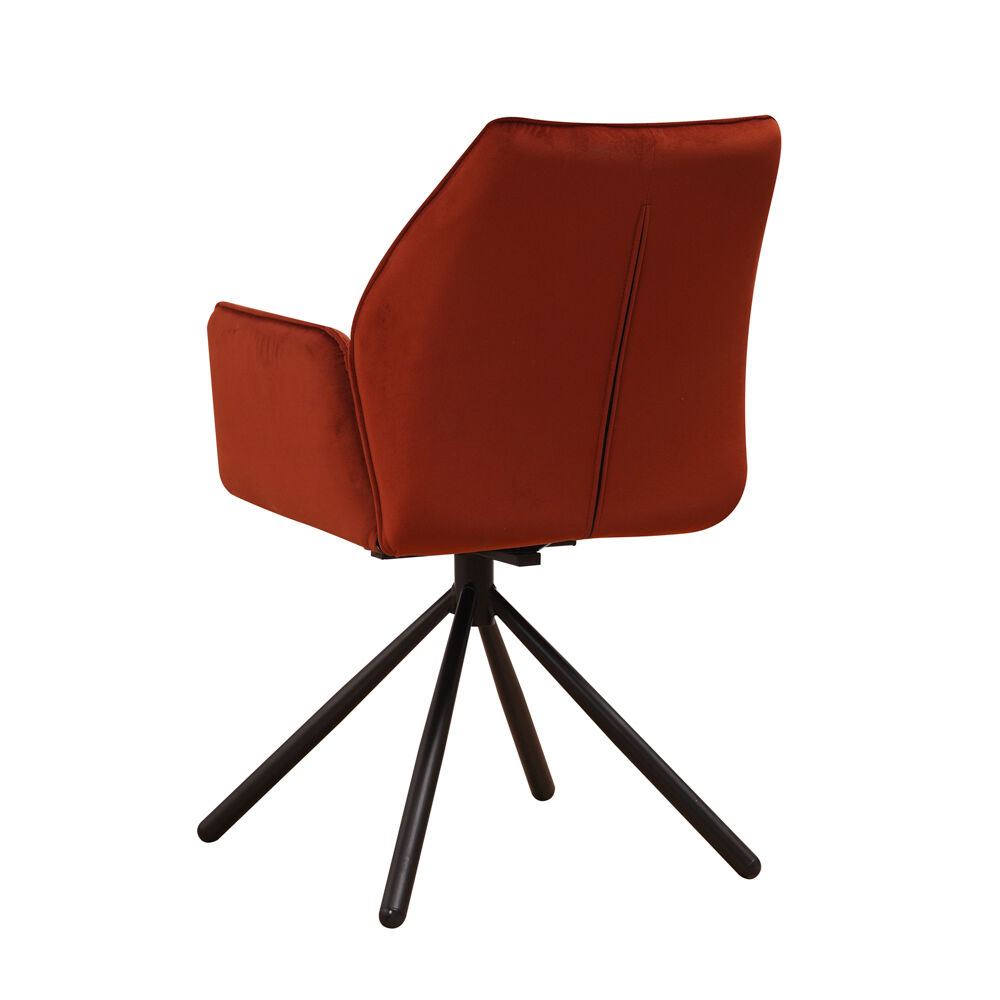Stoel Stauldone Velvet Koper - Afbeelding 4