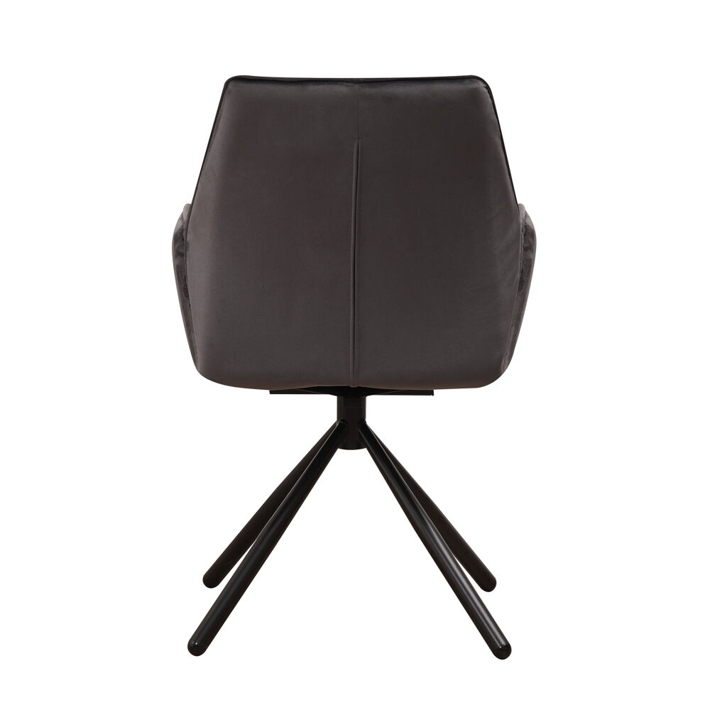 Stoel Breenson Velvet Antraciet - Afbeelding 3
