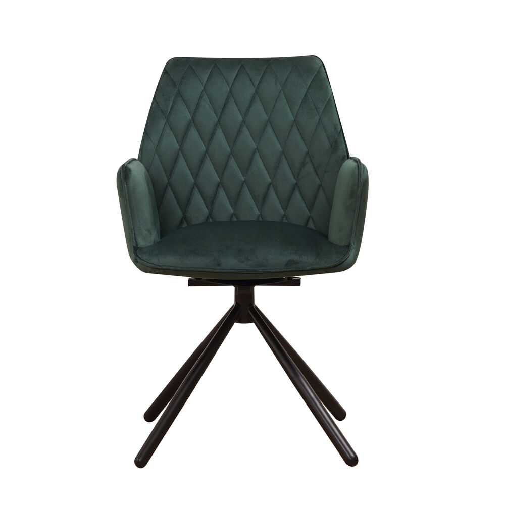 Stoel Rirnun Velvet Groen - Afbeelding 2