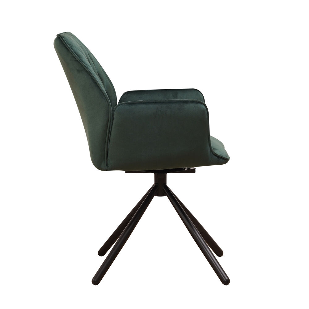 Stoel Rirnun Velvet Groen - Afbeelding 3