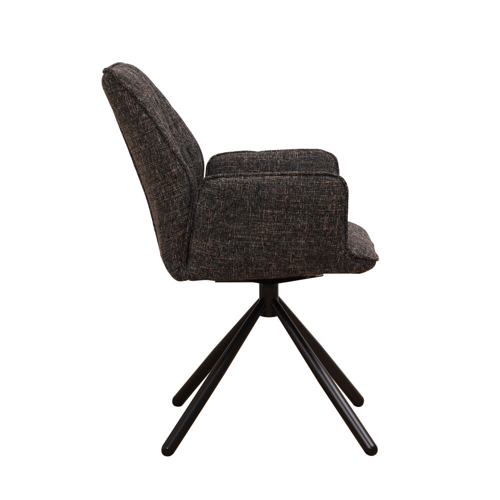 Stoel Haultio Chenille Zwart - Afbeelding 3