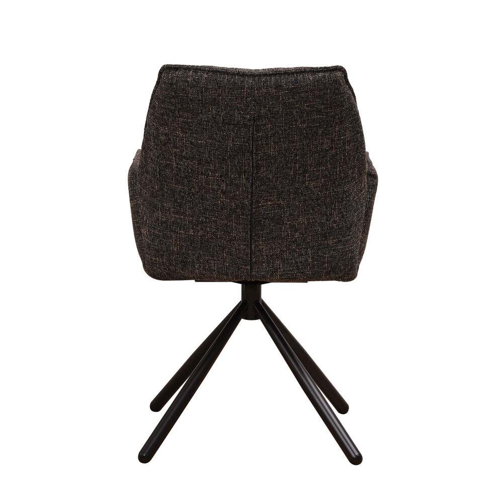 Stoel Haultio Chenille Zwart - Afbeelding 5