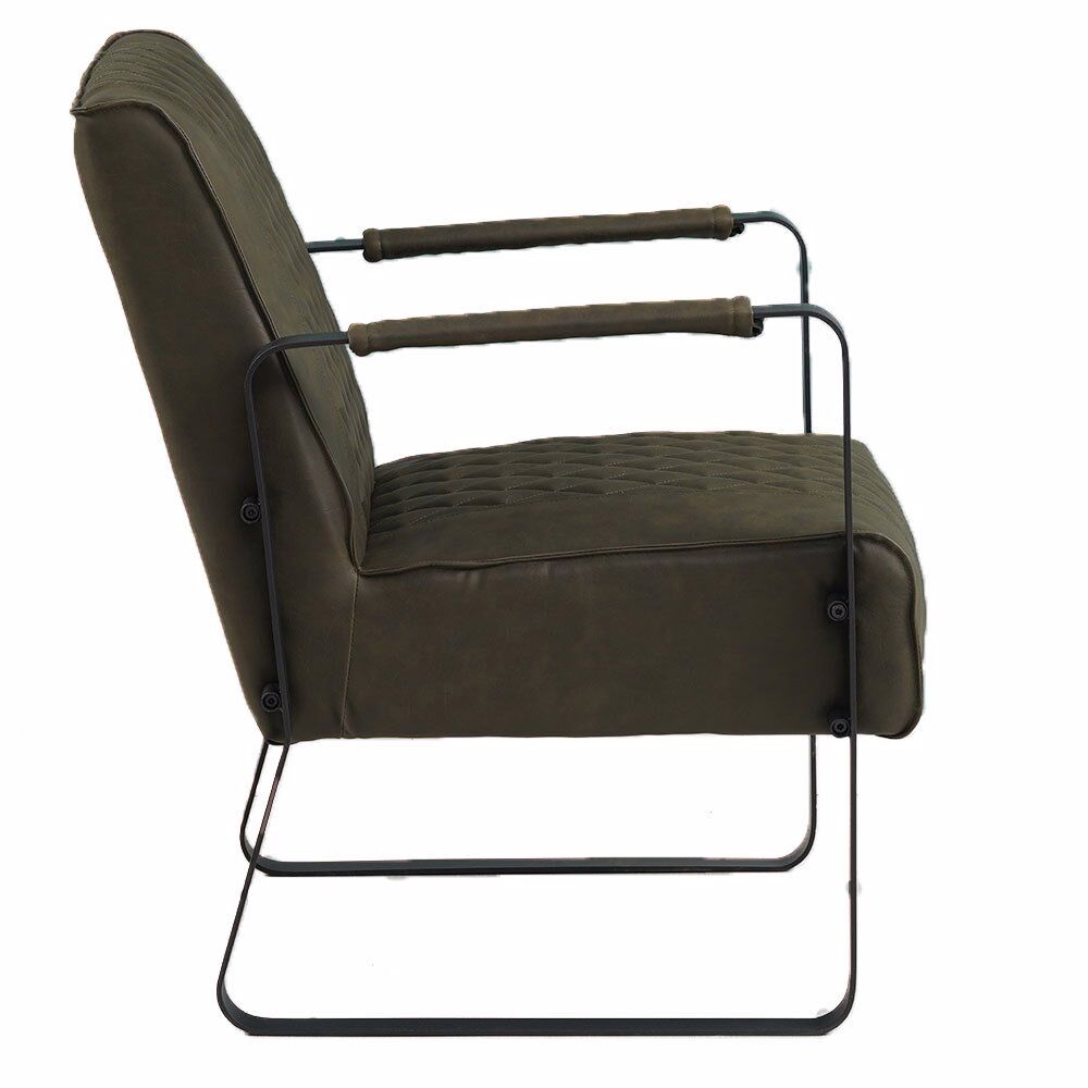 Fauteuil Kunsos Groen - Afbeelding 3