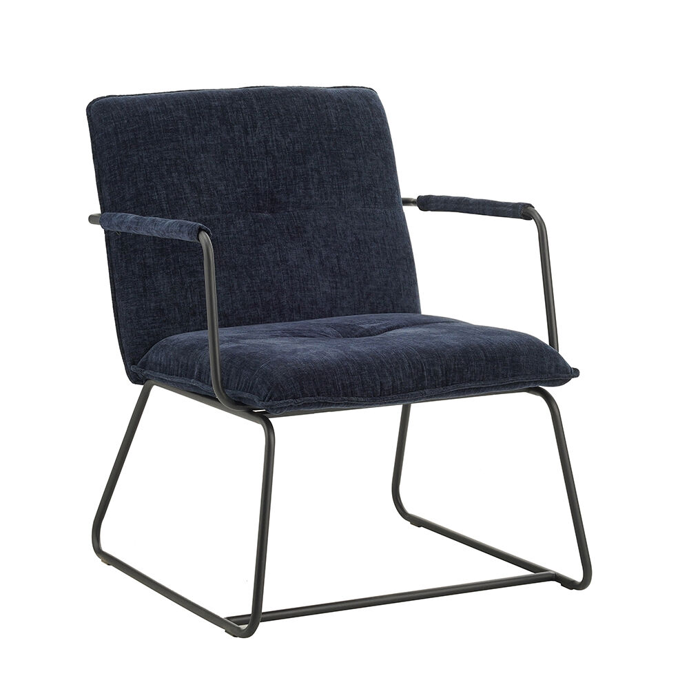 Fauteuil Slaltun Chenille Blauw
