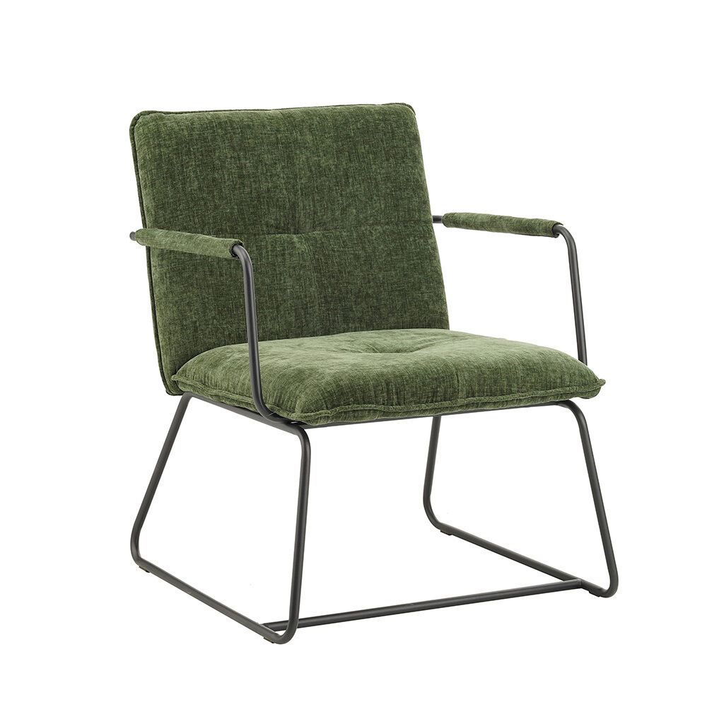 Fauteuil Grollek Chenille Groen