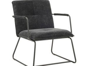Fauteuil Maavy Chenille Zwart