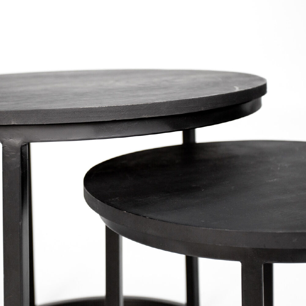 Salontafel Beennond Zwart Ø53 cm - Afbeelding 4