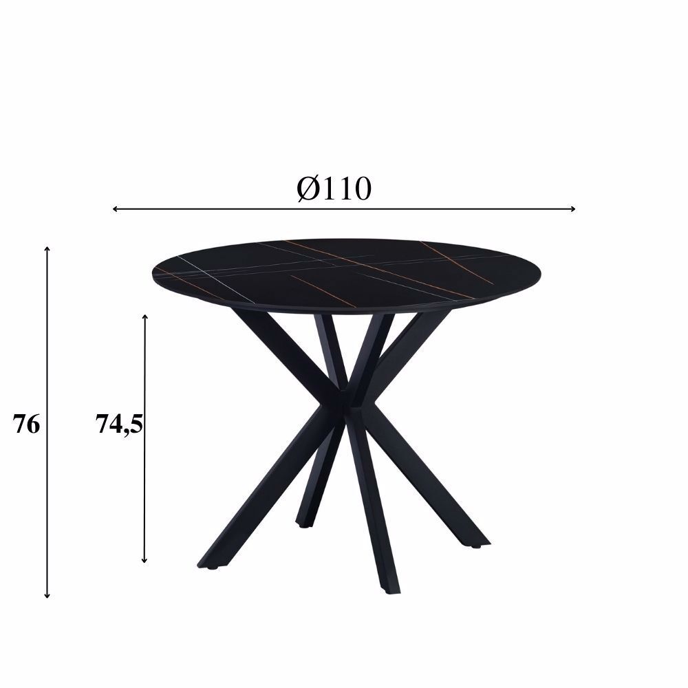 Eettafel Zeeldaro Zwart