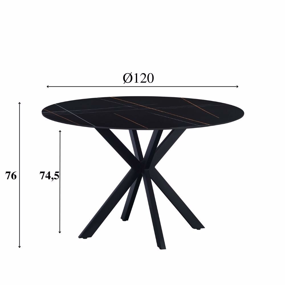 Eettafel Kurdon Zwart
